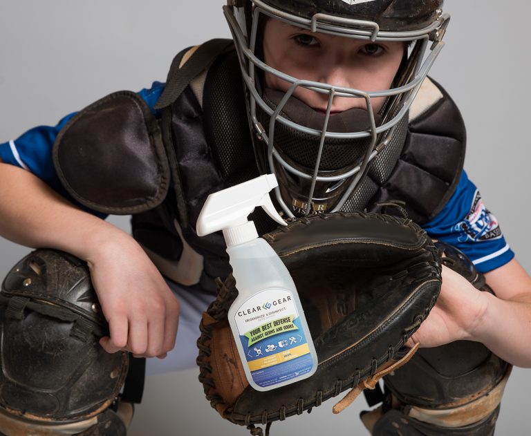 How to Clean Baseball Equipment with Deodorizer Spray Clear Gear