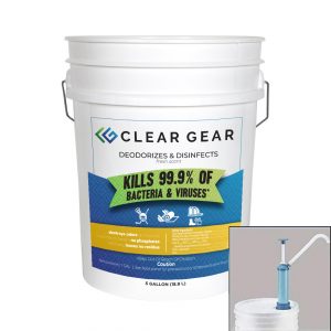 5 gallon pail pump of Clear Gear Disinfectant Spray