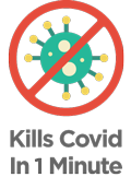 Kills Covid-19 in under one minute