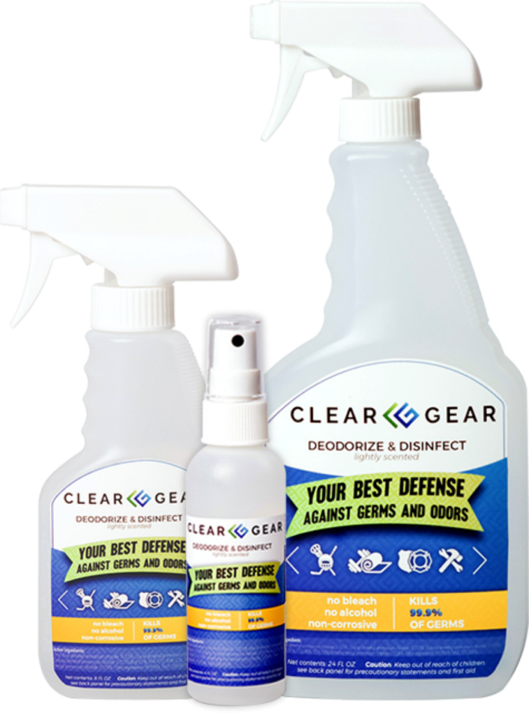 Clear Gear Spray Disinfectant Products